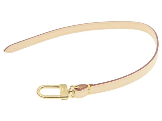 LOUIS VUITTON Bracelet en cuir pour Pochette Accessoires LV Auth yt204 Toile Beige  ref.287655