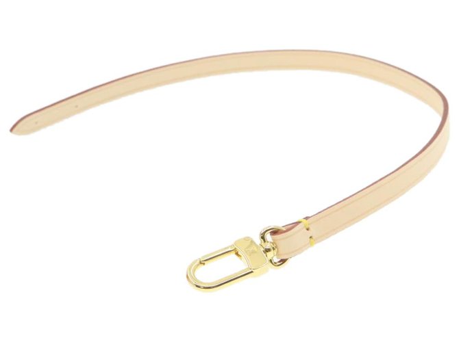 LOUIS VUITTON Bracelet en cuir pour Pochette Accessoires LV Auth yt205 Toile Beige  ref.287656