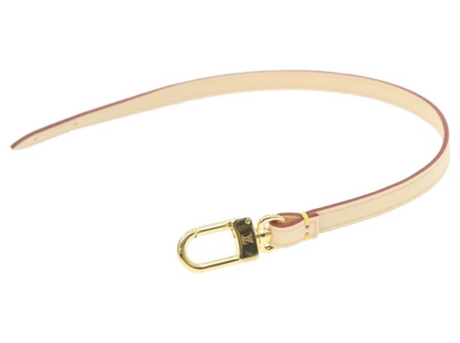LOUIS VUITTON Bracelet en cuir pour Pochette Accessoires LV Auth yt206 Toile Beige  ref.287659