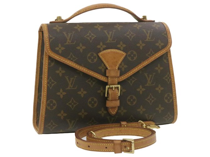 Louis Vuitton Brown Monogram Canvas And Leather Bel Air Top Handle Bag Louis  Vuitton