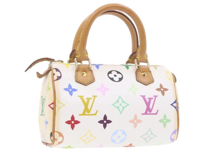 Louis Vuitton White Monogram Multicolore Mini HL Bag