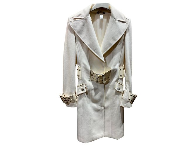 Vintage wool coat from Versace Cream