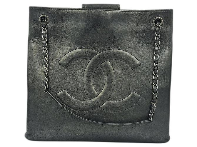 Girl Borsa a tracolla Chanel in pelle nera Nero