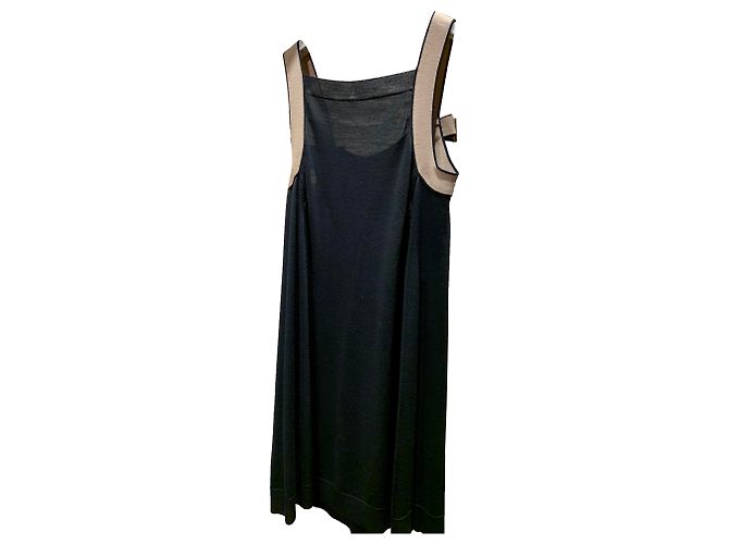 Vestido Louis Vuitton curto Preto Bege