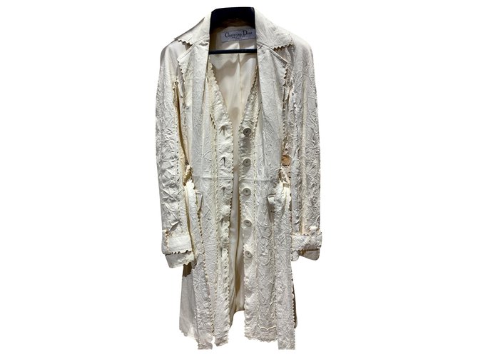 Christian Dior Coats, Outerwear Beige Lambskin  ref.288466