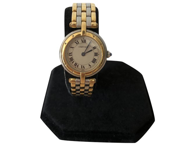 Cartier Panthère Vendome Gold and Steel Watch Golden  ref.288474