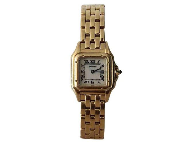Cartier Panthère PM Uhr Gelbgold Golden Gelbes Gold  ref.288478