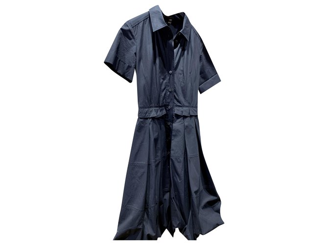 Louis Vuitton Dresses Navy blue Cotton  ref.288485