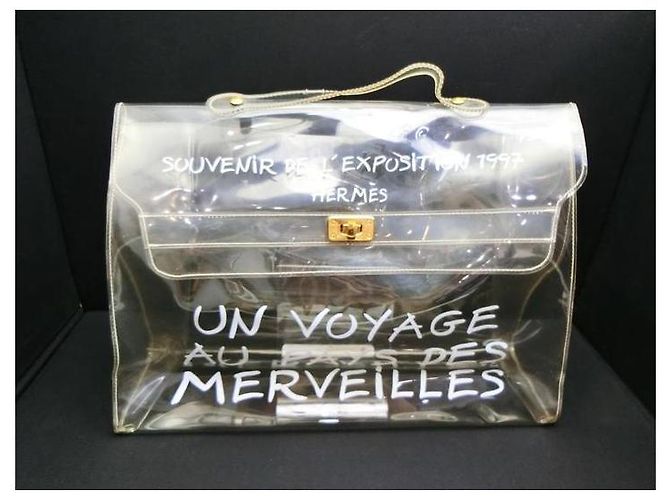 Hermès Translucent 1997 Souvenir L'exposition Clear Kelly White