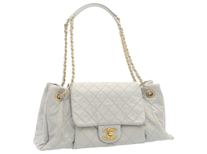 Chanel tote bag White Leather  ref.288658