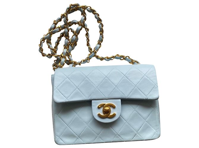 Classique Chanel TIMELESS Bleu clair