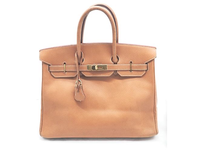 Birkin Hermès Sacs à main Marron clair Caramel