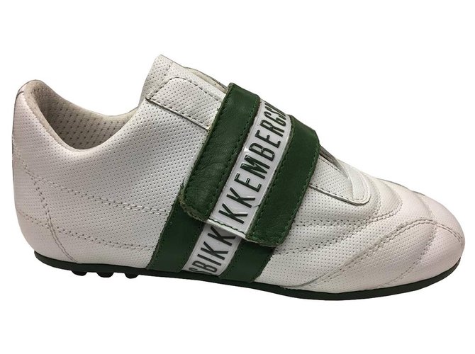 Dirk Bikkenbergs Sneakers White Green Leather  ref.288987