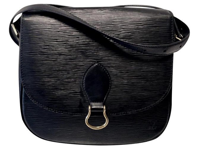 Saint cloud leather crossbody bag Louis Vuitton Black in Leather