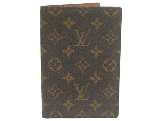 Passeport Louis Vuitton Couverture Marrom Lona  ref.289099