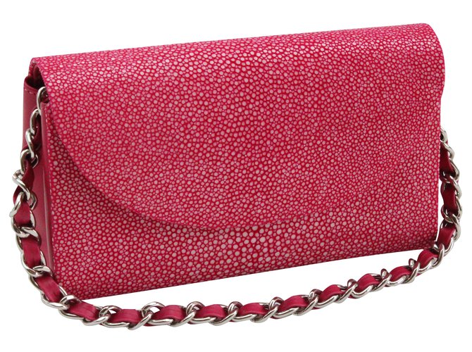 Autre Marque Pink stingray clutch bag Exotic leather  ref.289114