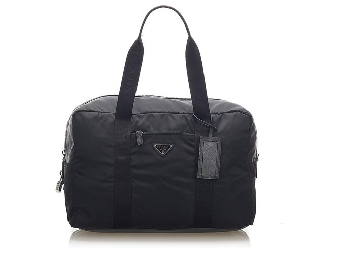 Prada Black Tessuto Travel Bag Nylon Cloth  ref.289164