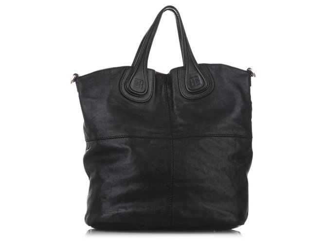 Givenchy Black Nightingale North South Leather Tote Bag Pony-style calfskin  ref.289172