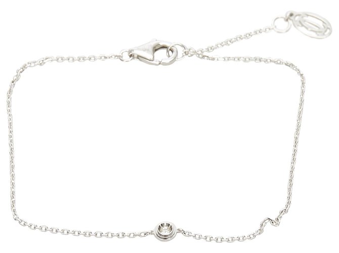 Cartier Silver Diamants Legers Bracelet Silvery Metal  ref.289175