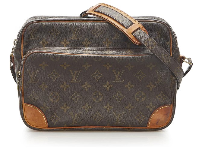 Louis Vuitton Brown Monogram Nile Leather Cloth  ref.289185