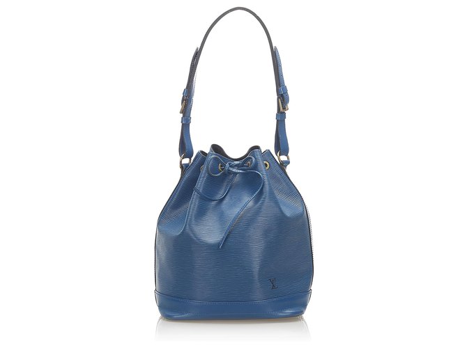 Louis Vuitton Blue Epi Noe Cuir Bleu  ref.289191
