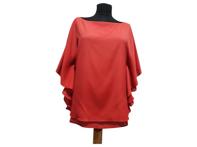 Ralph Lauren Tops Red Polyester  ref.289217