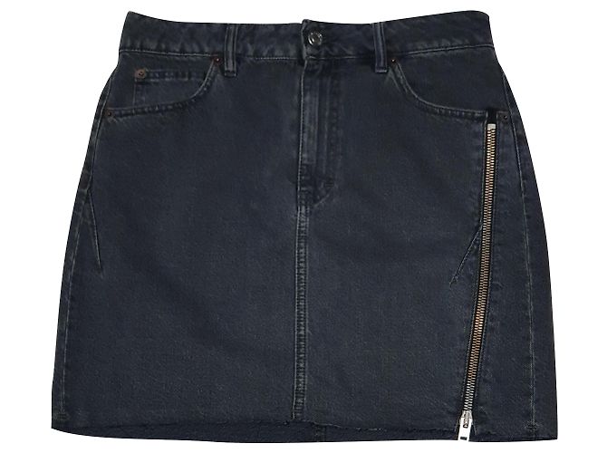Falda Iro Emiel de algodón gris Talla 40