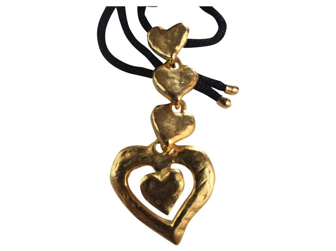 Yves Saint Laurent Necklaces Golden Metal  ref.289284