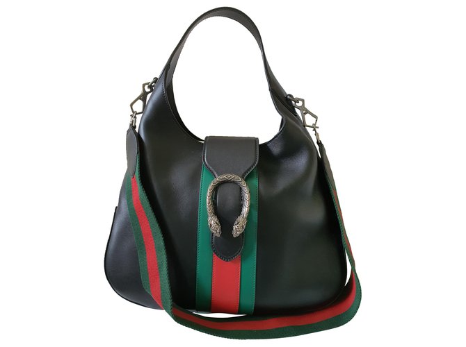 Dionysus Gucci Handbags Black Leather  ref.289396