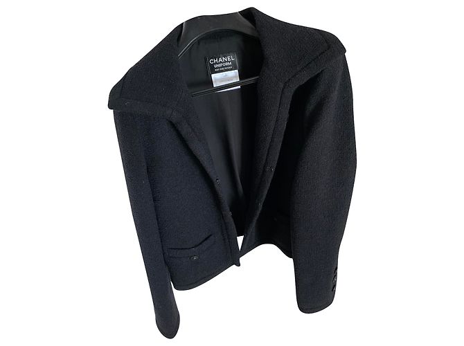 Cambon Giacca di tweed uniforme Chanel Blu navy