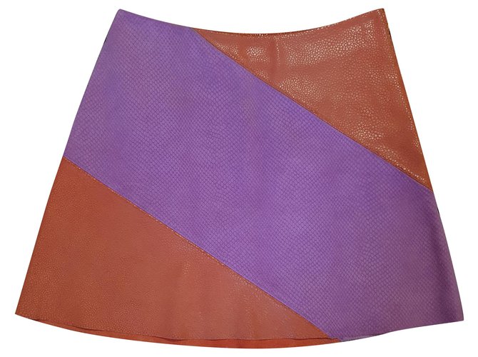 & Other Stories Jupes Cuir Multicolore Violet  ref.289449