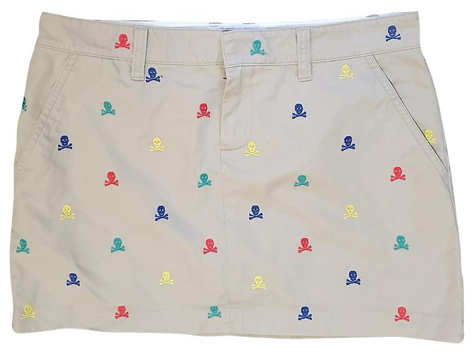 Minifalda Rugby Ralph Lauren Beige de Algodón Multicolor
