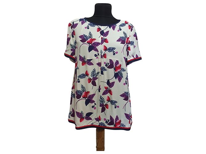 Tommy Hilfiger Viskosebluse Mehrfarbig Mehrfarben