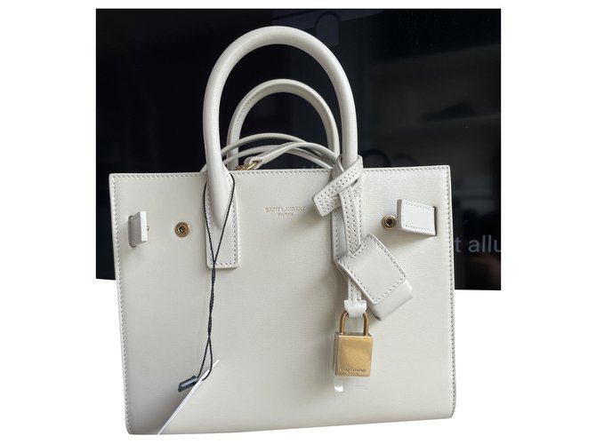 Saint Laurent Cream nano Sac De Jour bag