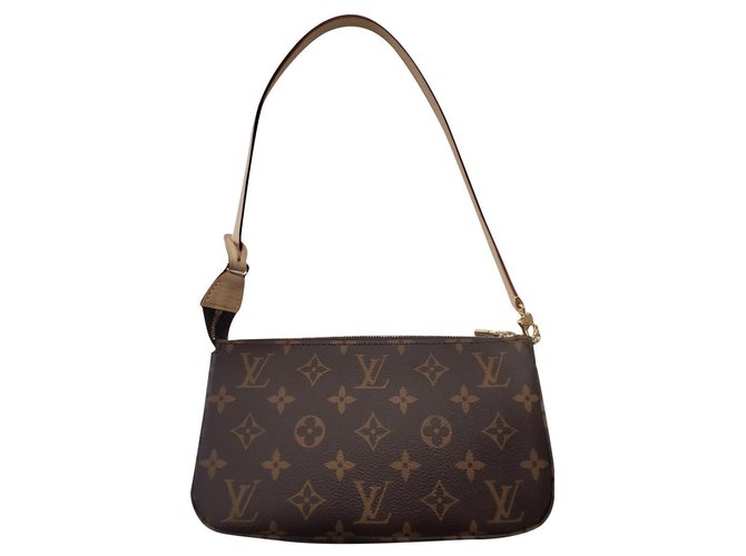 Louis Vuitton Accessory pouch Brown Cloth  ref.289489