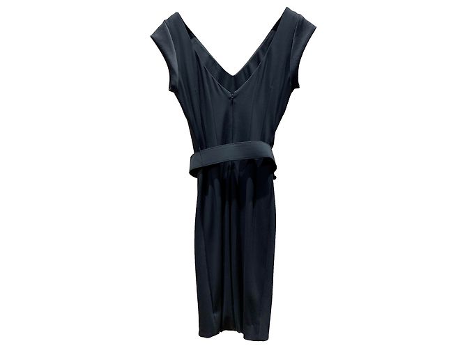 Versace Schwarzes Midi Kleid