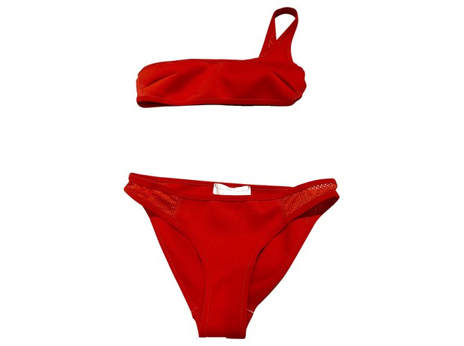 Stella Mc Cartney Costumi da bagno Rosso Poliestere  ref.289716