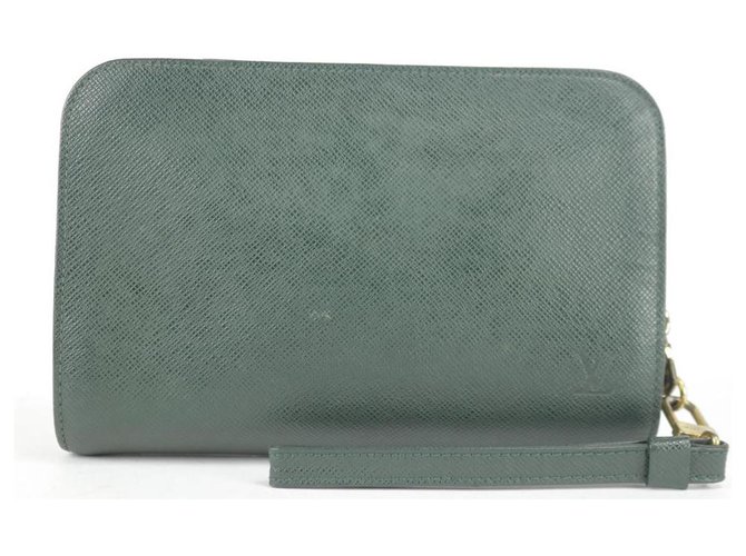 Louis Vuitton Pochette Orsay Green Taiga Pochette Verde  ref.289924