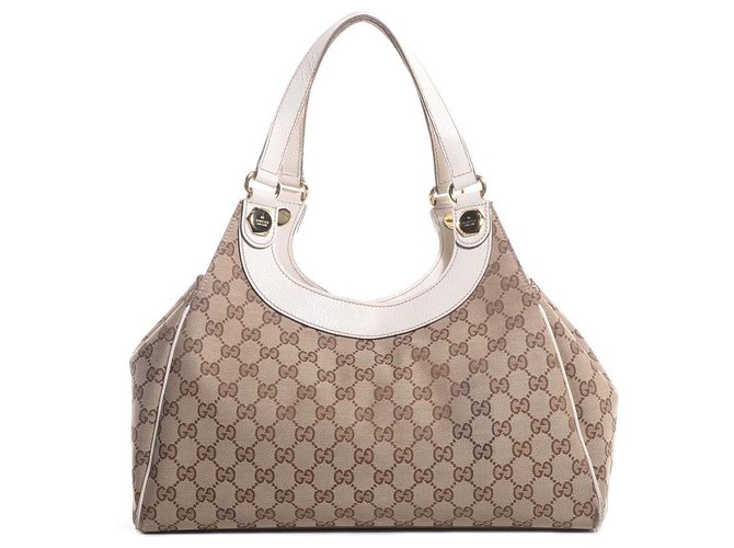 GUCCI HOBO HANDBAG AUTHENTIC MONOGRAM