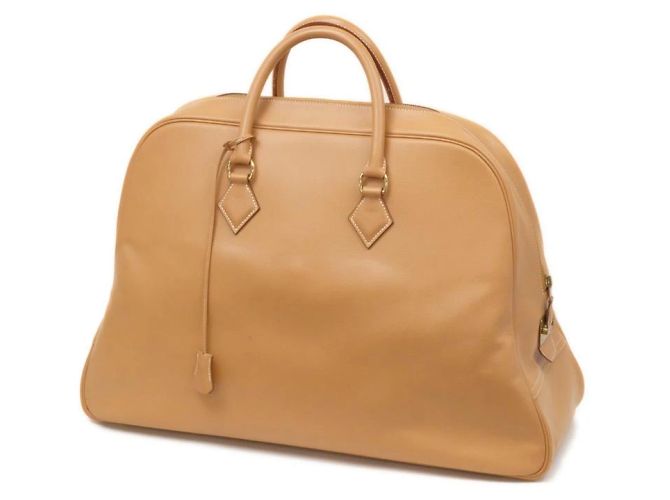 Duffle Borsa da viaggio Hermès Gold Samplon Travel Boston Marrone