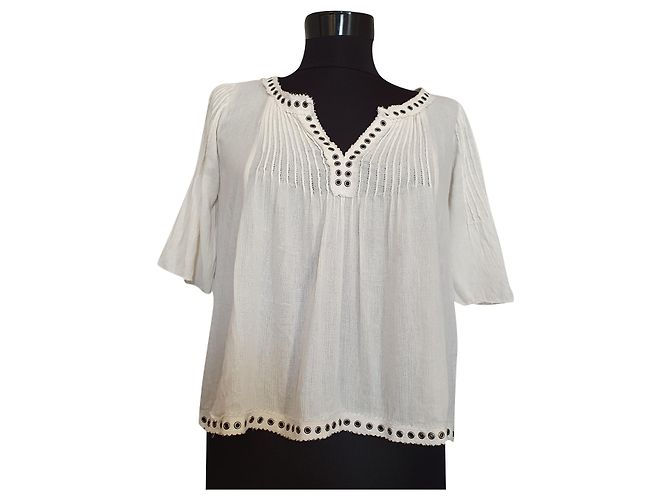 Camicetta Ralph Lauren Denim & Supply Bianca Cotone Viscosa Bianco