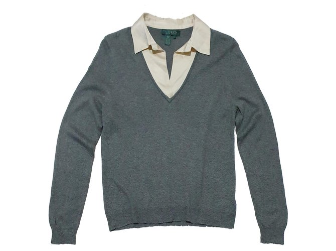 Ralph Lauren Knitwear Grey Silk Cashmere  ref.290589