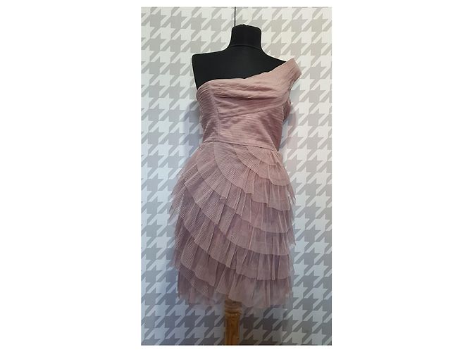 Beiges Kleid aus Polyester von Bcbg Max Azria