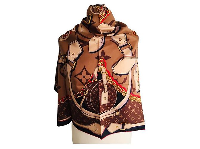 Louis Vuitton Tribute Square Multicolore Seta