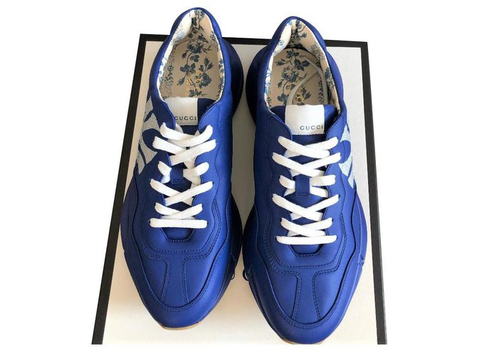 Zapatillas Gucci new Azul claro Cuero ref.290941 - Joli