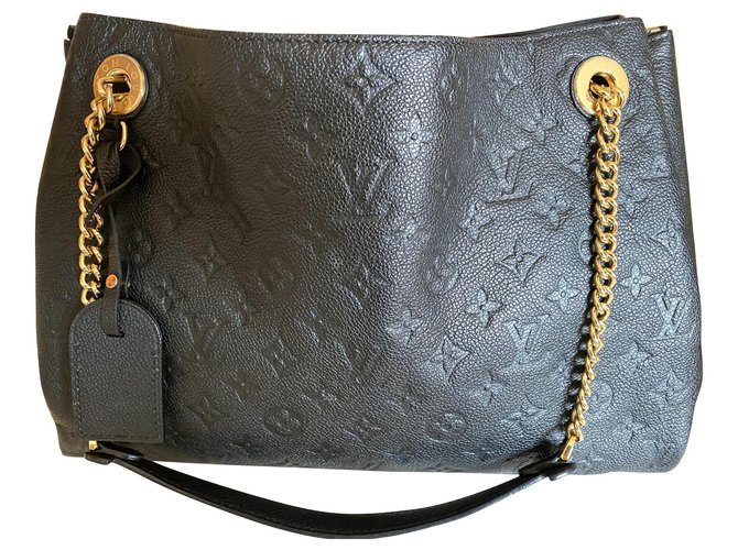 Louis Vuitton SURENNE MM black bag Leather  ref.290958
