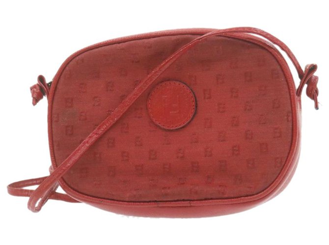 Fendi Shoulder Bag Red Cloth  ref.290983