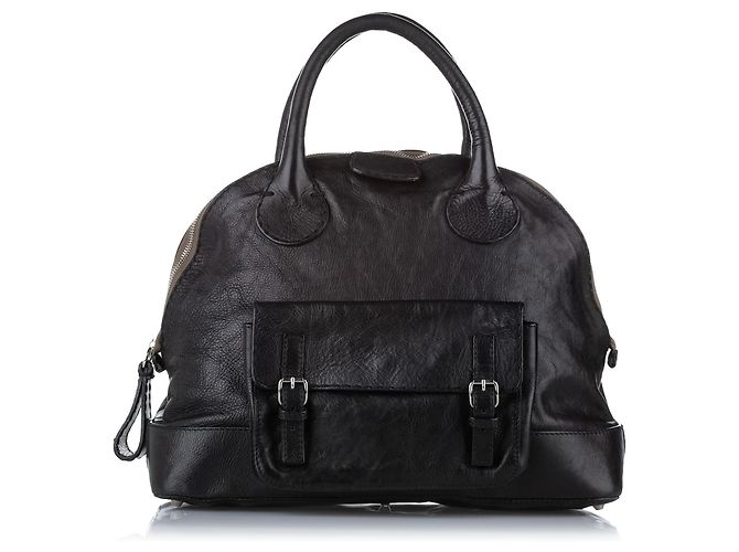 Chloé Borsa a tracolla Chloe Black Edith Dome Nero Pelle Vitello simile a un vitello