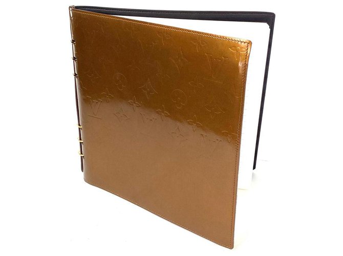 Louis Vuitton Cuaderno grande Vanlady Journal Sketch Monogram Vernis Copper Bronze  ref.291331