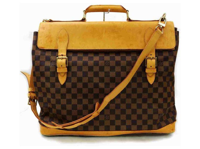 Louis Vuitton West End Carry On Travel Bag Brown Leather ref